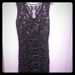 Black sequin dress